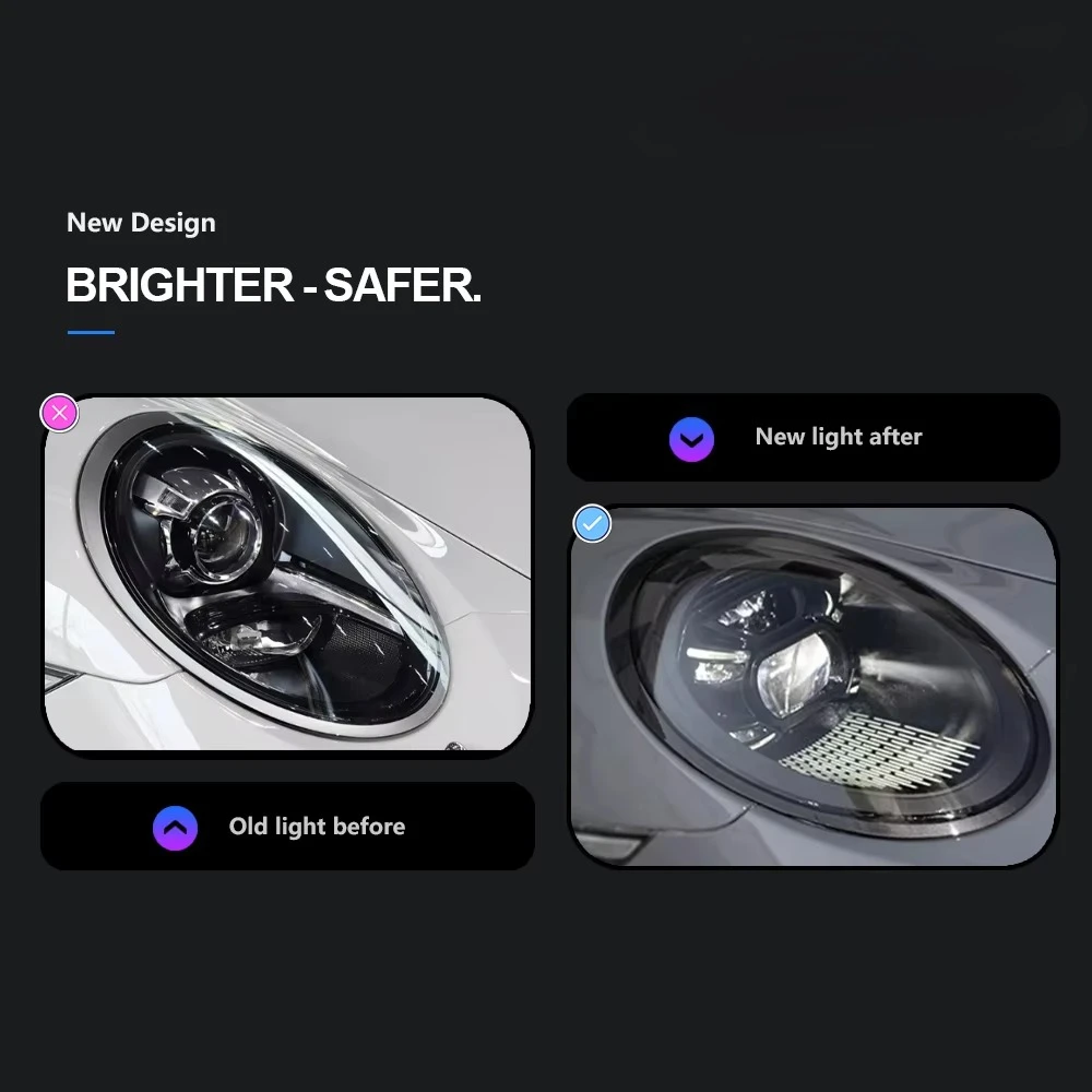 Car Lights for  911 LED Headlights DRL 2013-2019 Automotive Accessories Front Projector Lens Head Lamp 992 Design