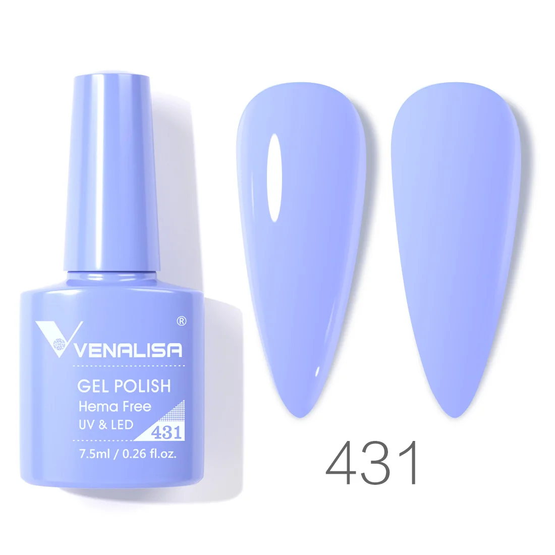 Venalisa Nagel-Gel-Nagellack, 7,5 ml, HEMA-FREI, Soak Off UV-LED-Gel-Lack, vollständige Abdeckung, super Textur, wunderschöne Nagel-Maniküre