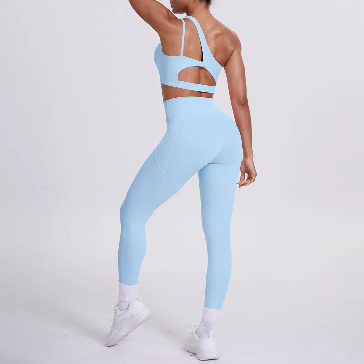 2 قطعة مجموعة اليوغا جيب النساء ملابس رياضية للجيم تجريب الملابس القرفصاء برهان يغطي الرجل حمالة صدر رياضية ممارسة ملابس رياضية XP260