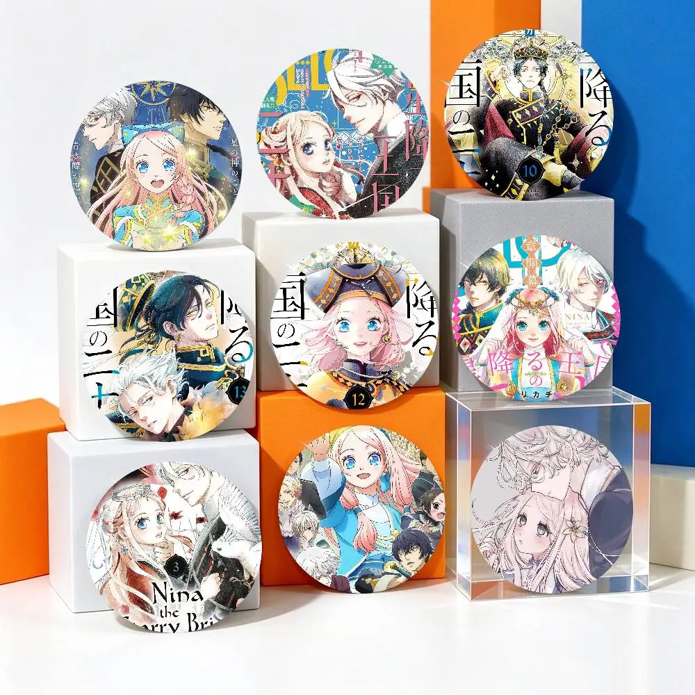 Anime Nina The Starry Bride Pins Brooch Cartoon Badge For Friend Backpack Clothes Collect Accessories Jewelry Gift