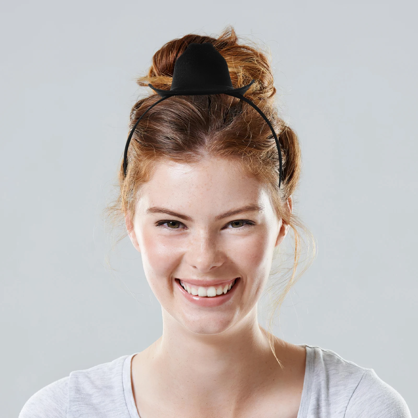 

Mini Cowboy Hat Headband Cowgirl Birthday Headwear Cap Bands Costume Partyband Headgear Accessories