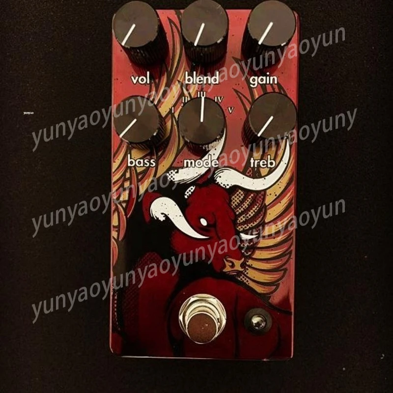 High Gain Distortion Pedal Rock Electric Guitar Tube Amp Saturation 3 Band EQ True Bypass Compact Accessory