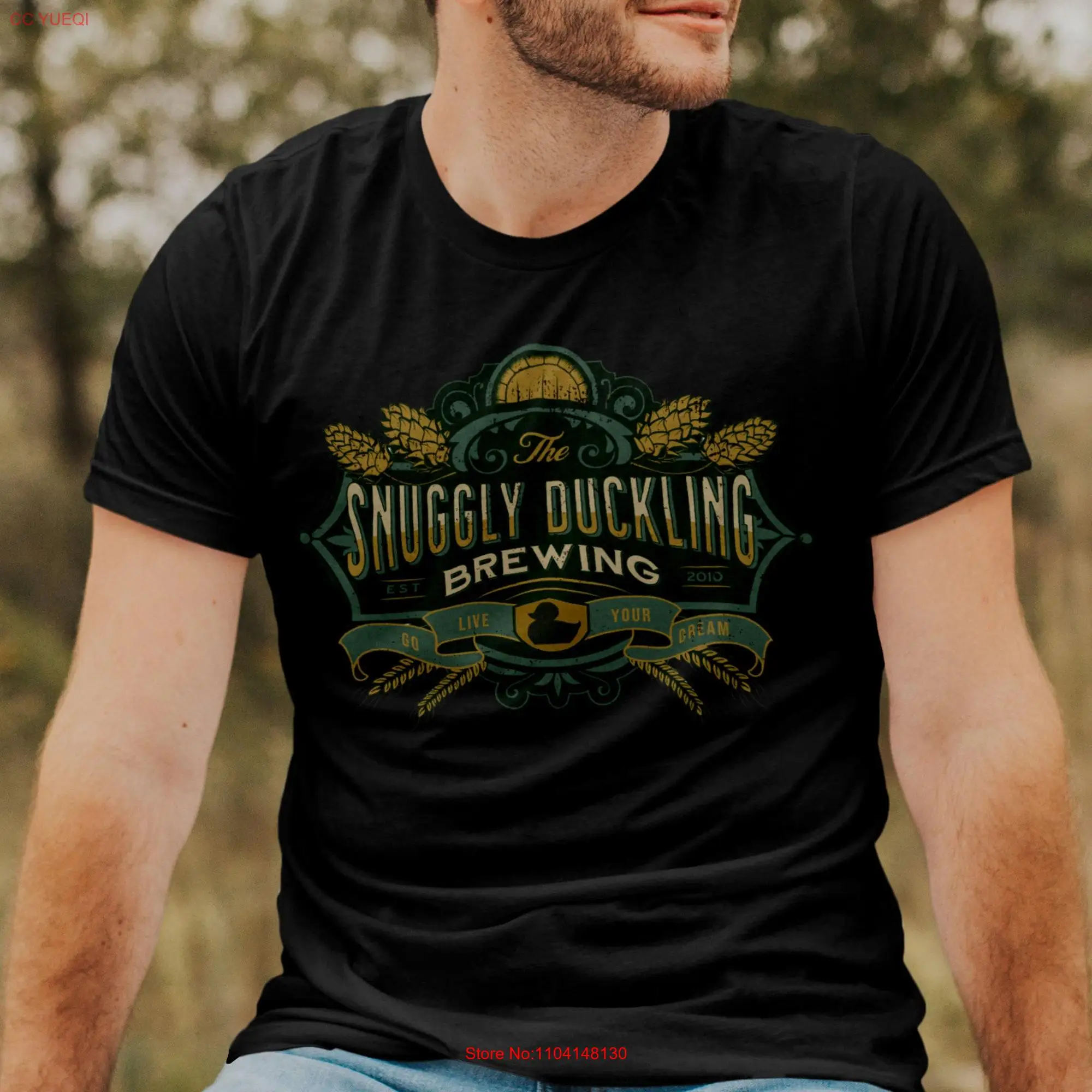 The Snuggly Duckling Brewing Bella Canvas Jersey  T Shirt long or short sleeves