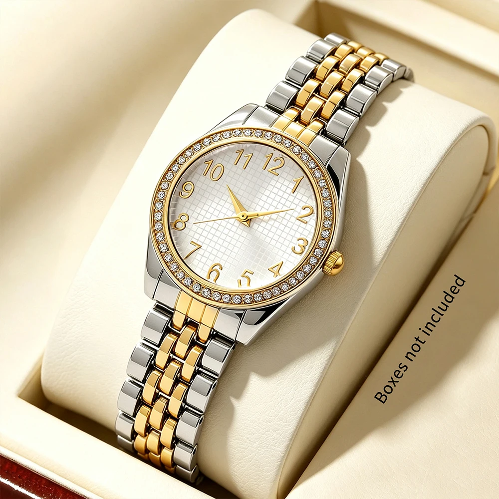 1Pc New Women's Quartz Watch - Gift And Exquisite Combination - Suitable For All Holiday Occasions