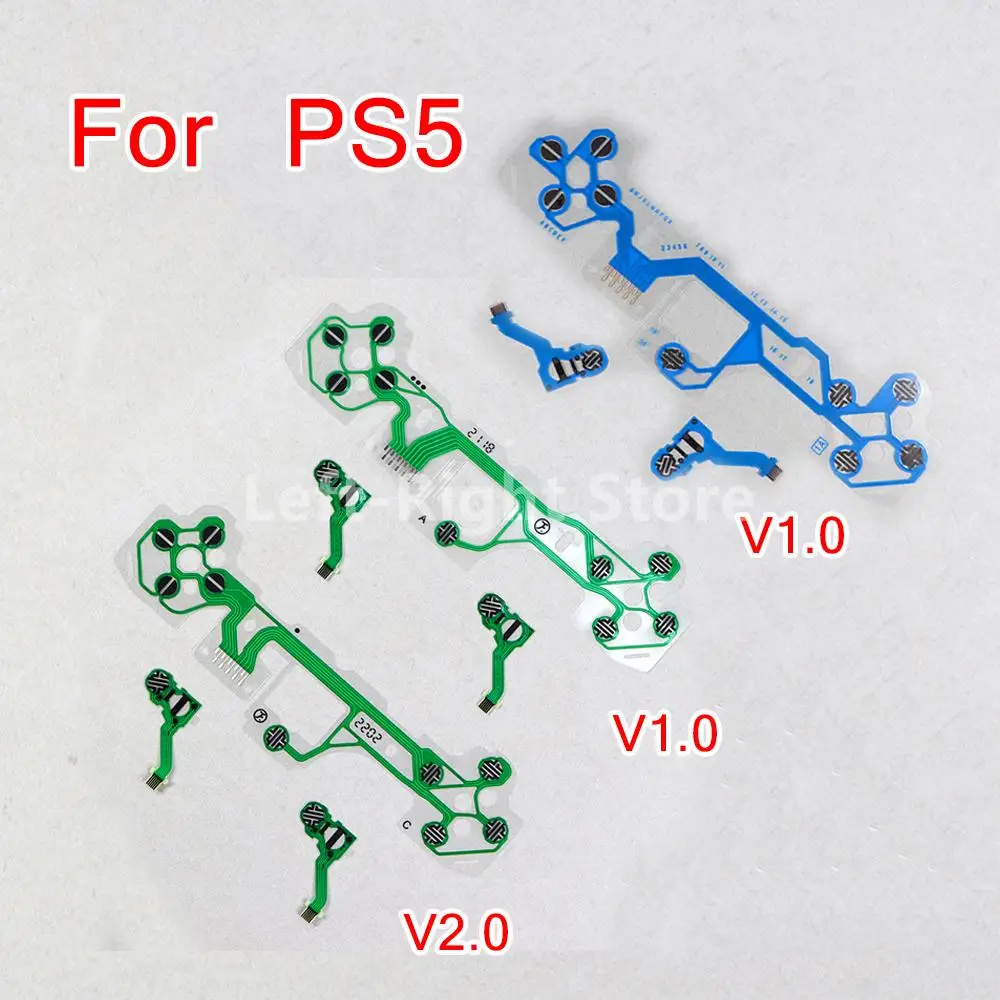 5sets Original For PS5 Button Ribbon Circuit Board for PS5 V1 V2 Controller Conductive Film Keypad Flex Cable Conductive Film