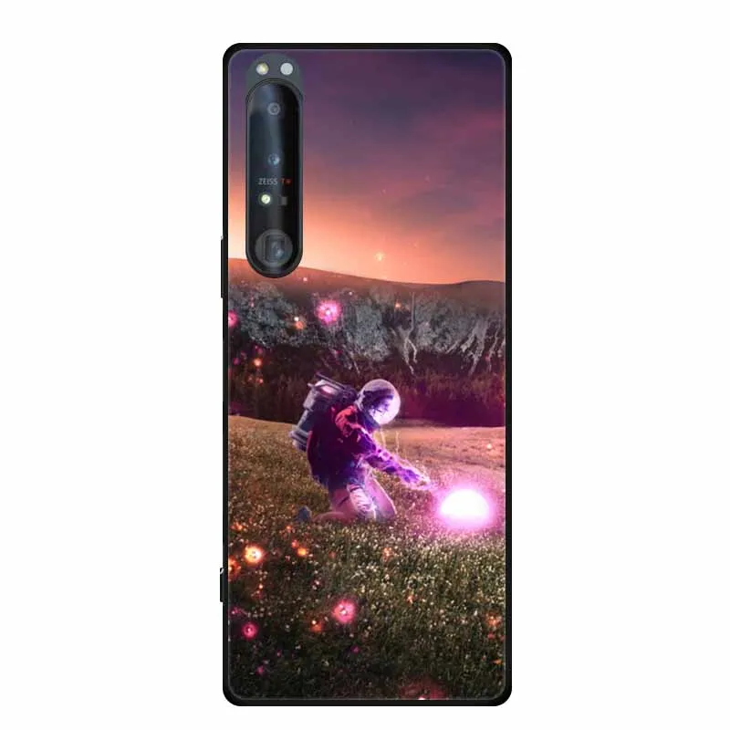 Cool Silicone Cover for Sony Xperia 1 V Case Printed Fashion Soft Back Cover for Sony Xperia 1V Case Protective Cartoon Shells