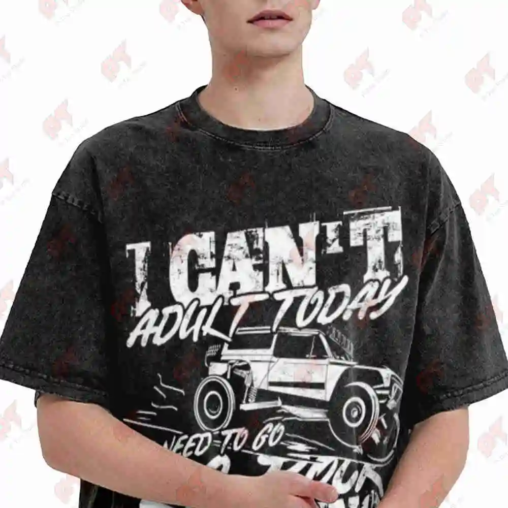 Rock Crawling RC Crawler Vintage Washed Tee Pure Cotton T-Shirt