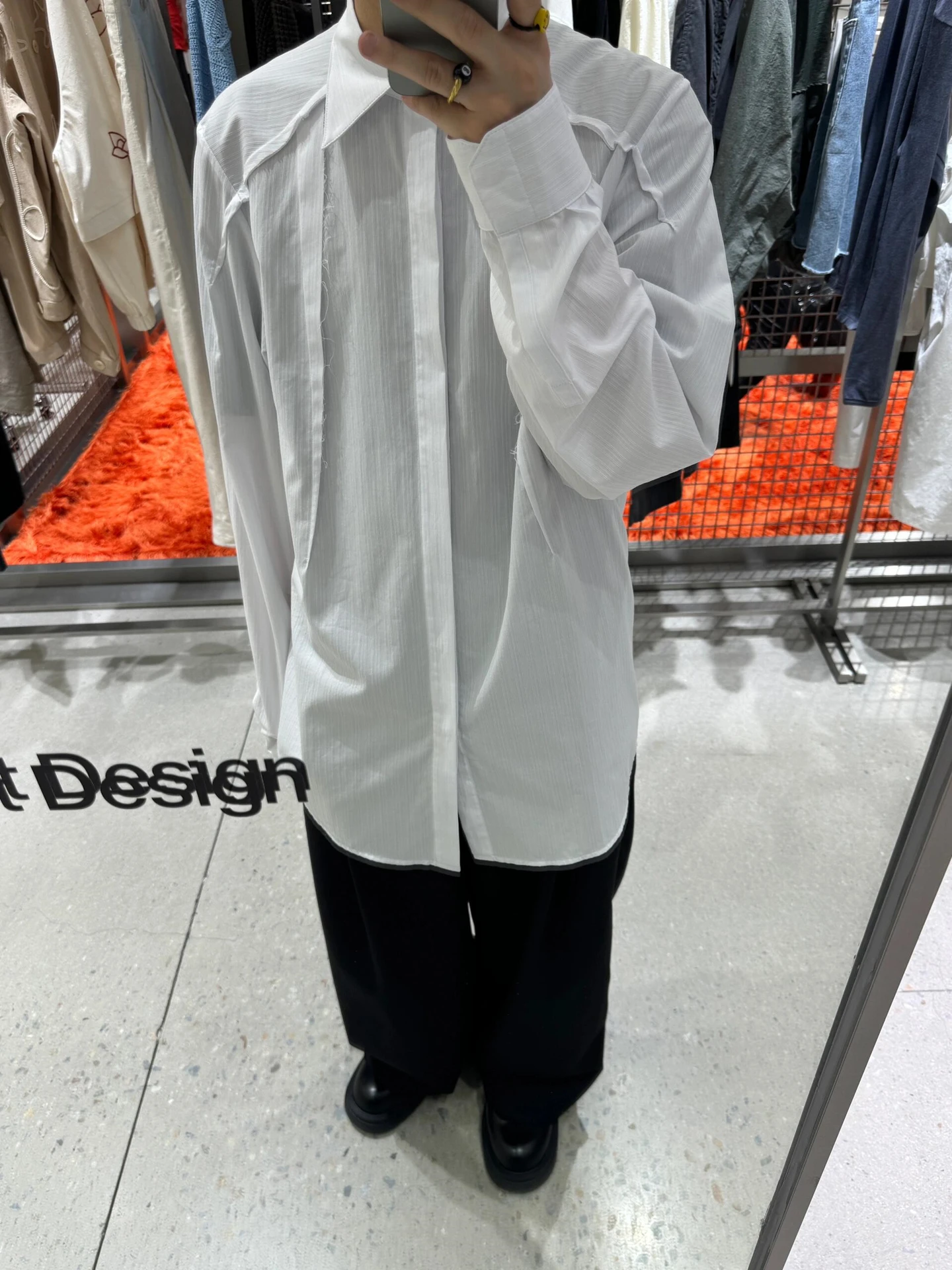 KIKO KOSTADINOV 25SS Show Neutral Long Sleeve Striped Texture Shirt Loose Fit Cotton Youth Fashion Deconstructed Style Button up