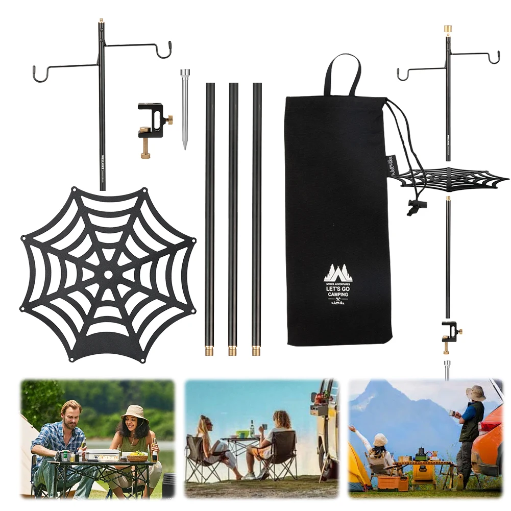 

Camping Lights Support Aluminum Alloy Desktop Light Stand Detachable Outdoor Lamp Support Holder for Outdoor Camping