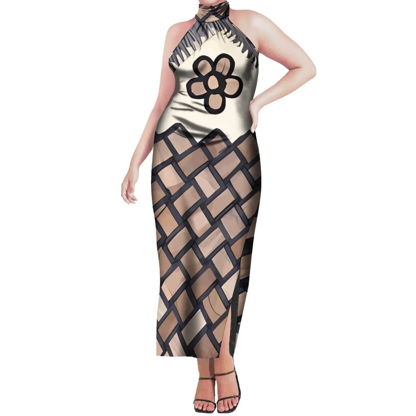 Polynesian Dress Off The Shoulder Samoa Sexy Cute Hawaii Outfit For Woman Newest Polynesian Style For 2024 Polynesian Fashion