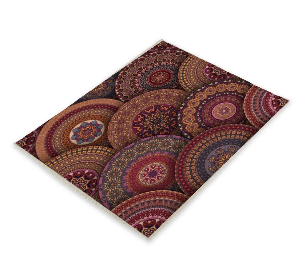 Geometric Color Decoration Paper Napkin Individual Placemats Heat-Proof Non-Slip Placemat Place Mat Moroccan Serviette Mats