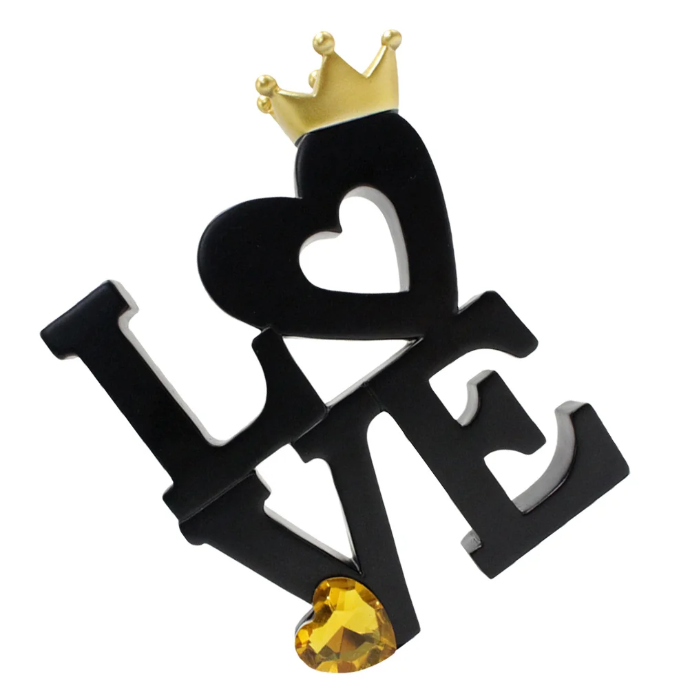 

Wooden Love Sign Table Decor Wedding Valentine Day Home Decoration Freestanding Heart Block Accent Farmhouse Style Rustic Mantel