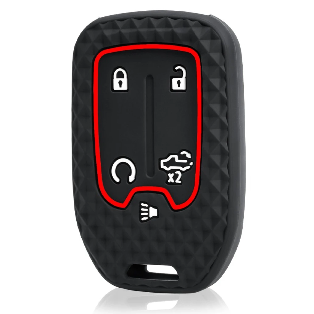 silicone car key fob case cover for CHEVROLET Silverado Suburban for GMC Sierra 1500 2500HD 3500HD Terrain Acadia 2020 2021 2022