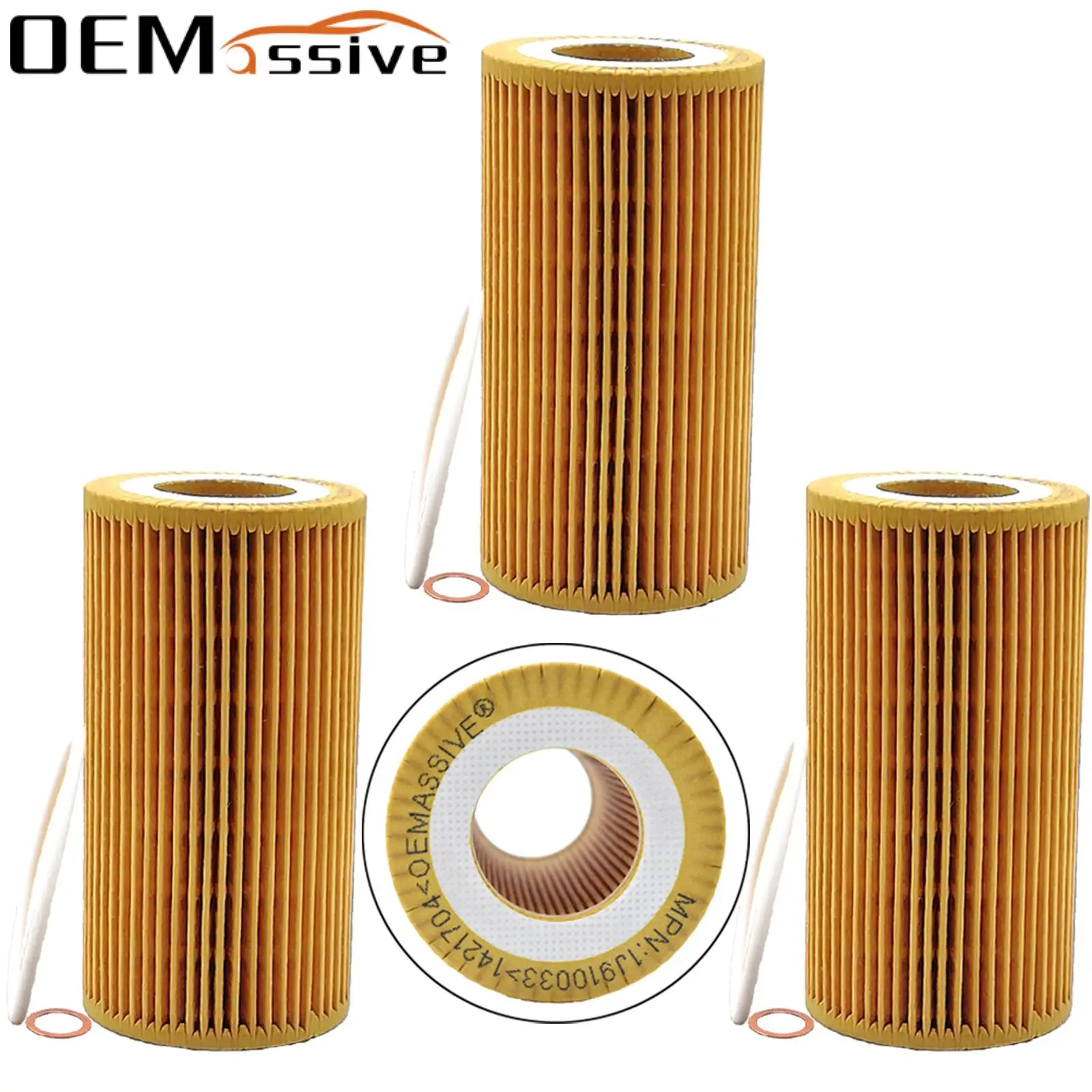 3X Oil Filter For Ford S-MAX HUWA MPV 2006 2007 2008 2009 2010 2011 201 2013 2014 2521CC 2.5 ST Engine 8692305 1371199 1421704