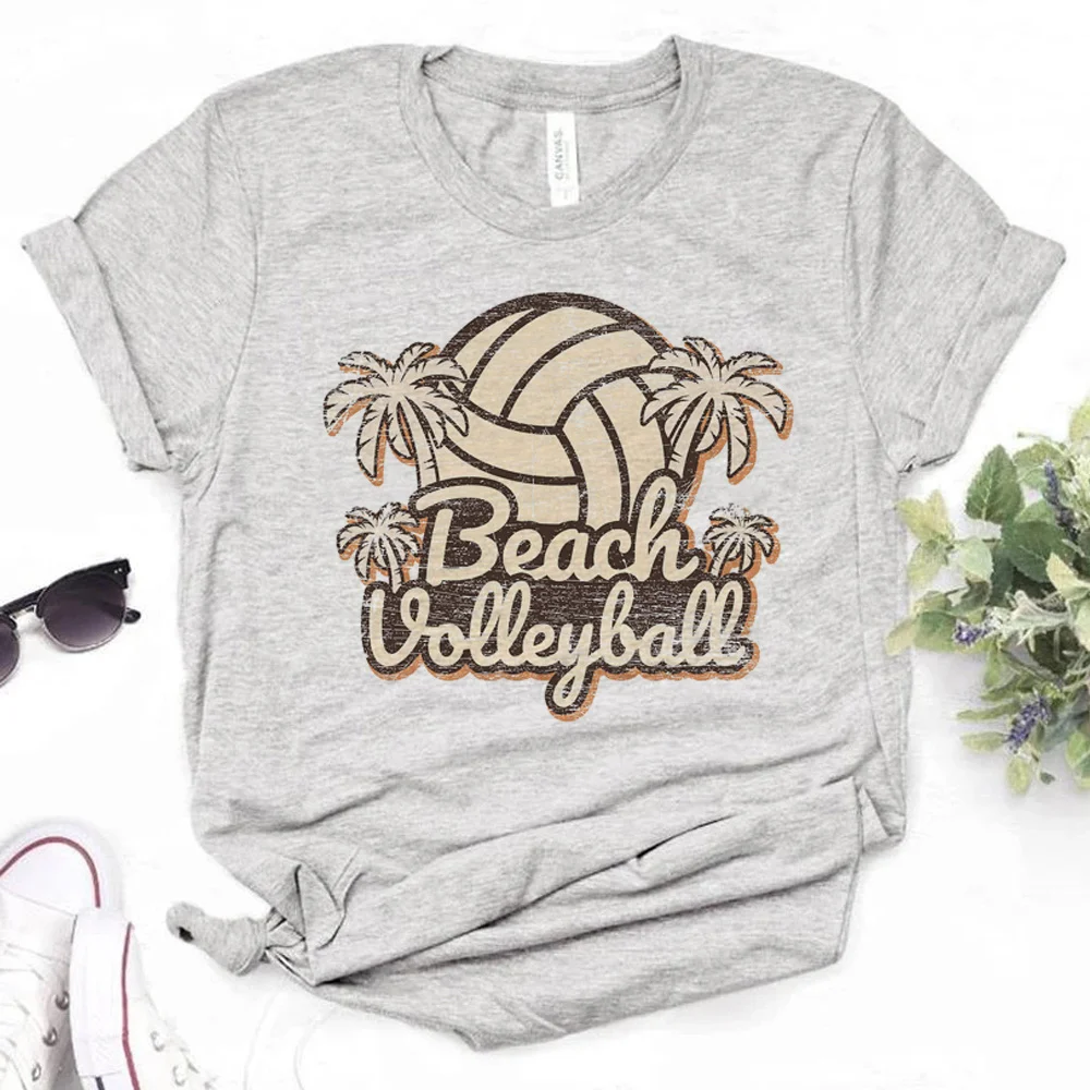 Volleyball Tee women harajuku designer comic t-shirts female manga clothes