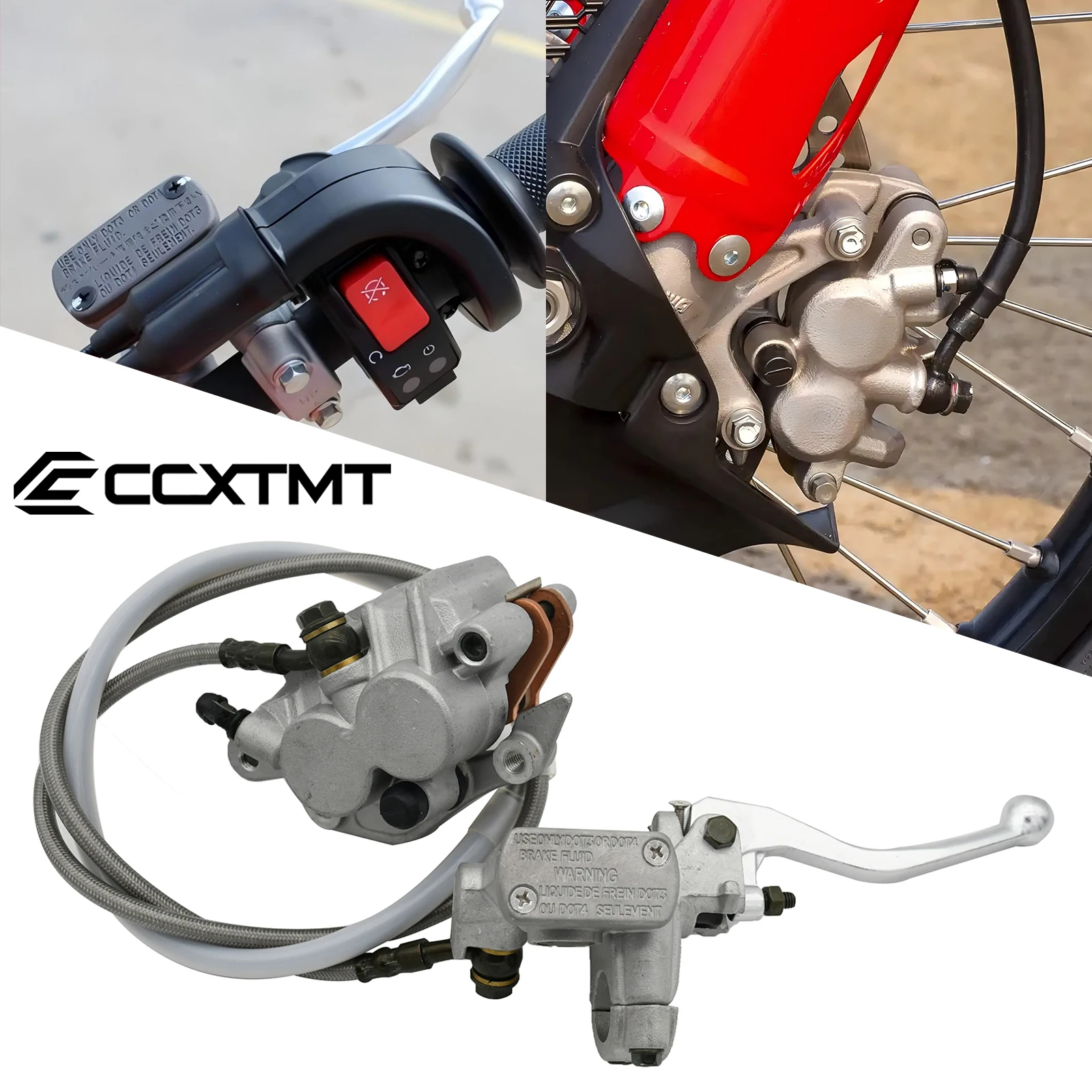 

Motorcycle Front Disc Brake Assembly Hydraulic Brake Caliper Cylinder For Honda CR 125R 250R CRF250R CRF 450R 250X 450X 250RX