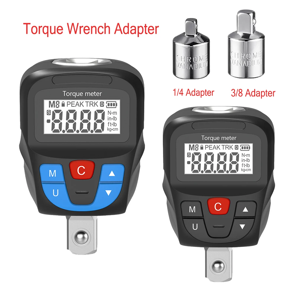 Digital Torque Meter 6.8-135N·m / 17-340N·m Electronic Torque Tester with Square Drive 1/4