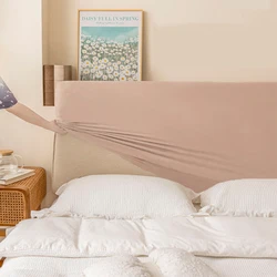 Soft Velvet Headboard Cover All-inclusive Super Soft Smooth Quilted Head Cover Solid Color Bed Back Dust Protector Cover