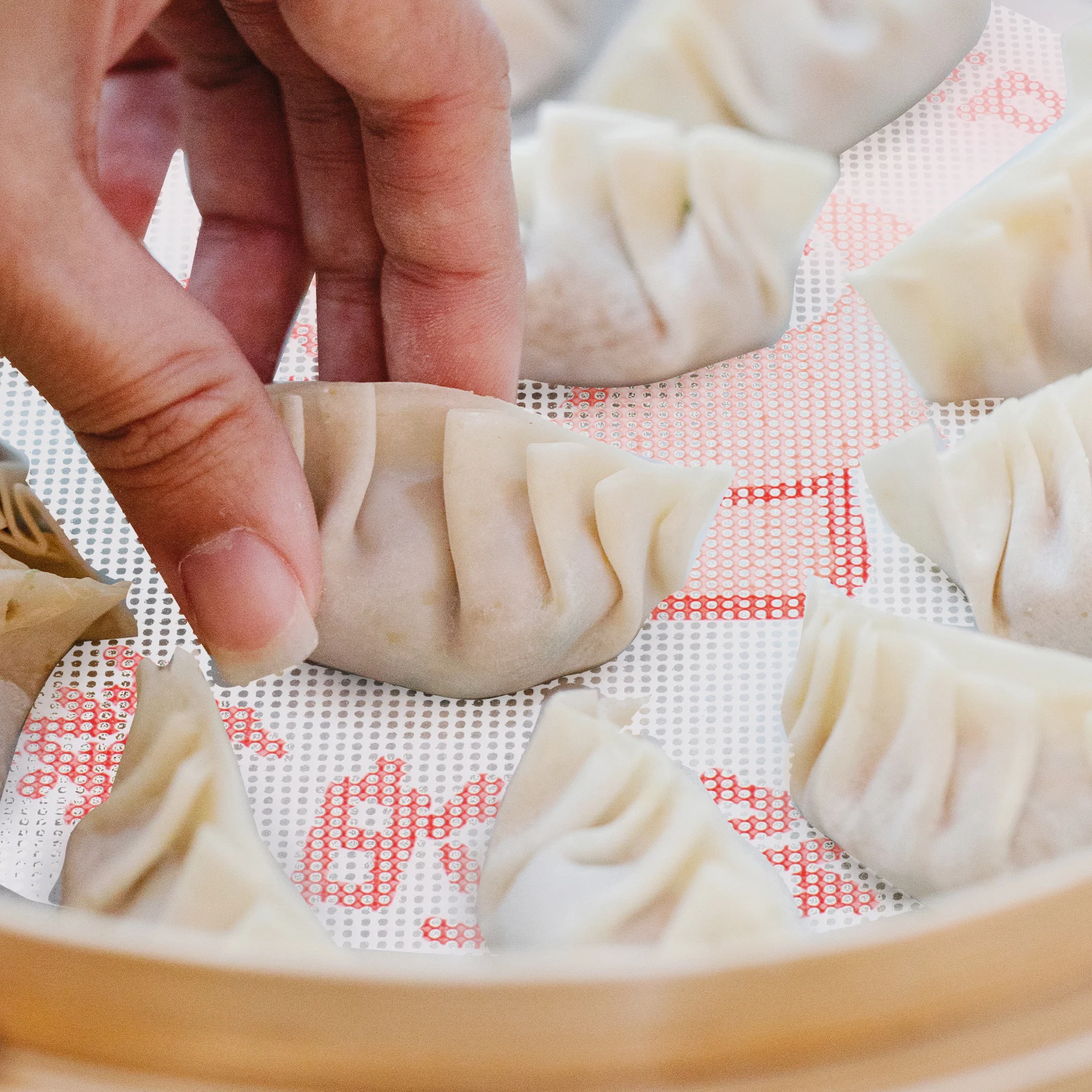 

2pcs Reusable Liner Household Steamer Mat Steaming Cloth For Dumplings Vegetables Crabs Non-Stick Kitchen Essentials Round