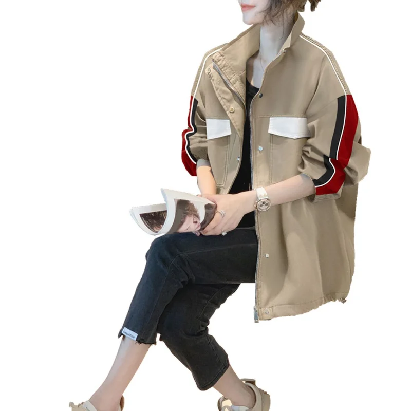 New Autumn Fashion European Work Suit Windbreaker with Loose and Versatile Style, Reduce Age, Show Slim Casual Women\'s Coat