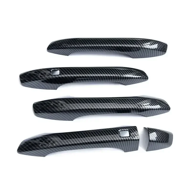 For Kia K5 Optima 2021 2022 2023 LHD Car Door Handle Cover Sticker Moulding Trim Protective Accessories ABS Carbon Fiber/ Chrome