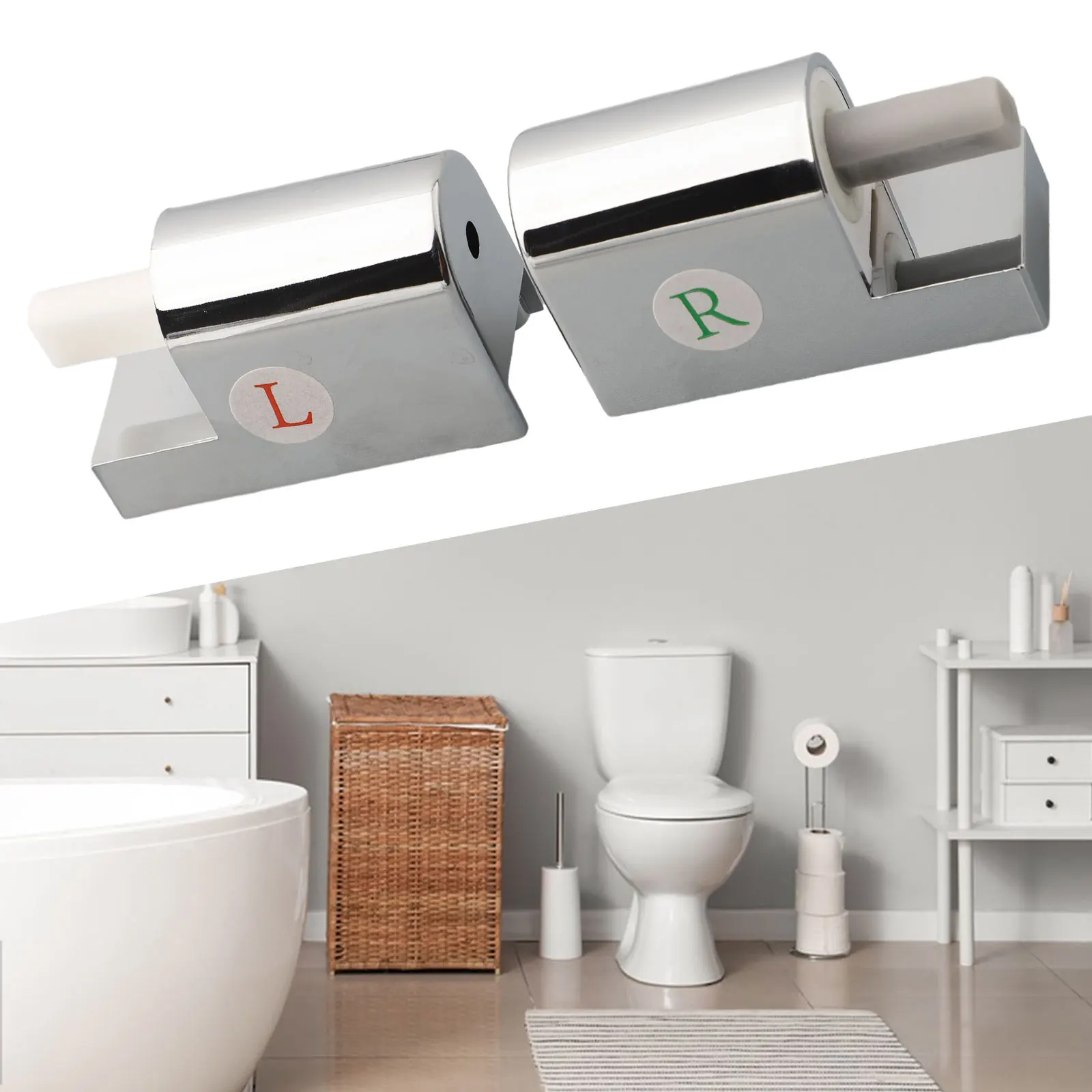 2pcs Toilet Lid Hinges Toilet Soft Close Hinges Fixing Connector Toilet Cover Slowly Lowering Replacement Parts Home Hardware