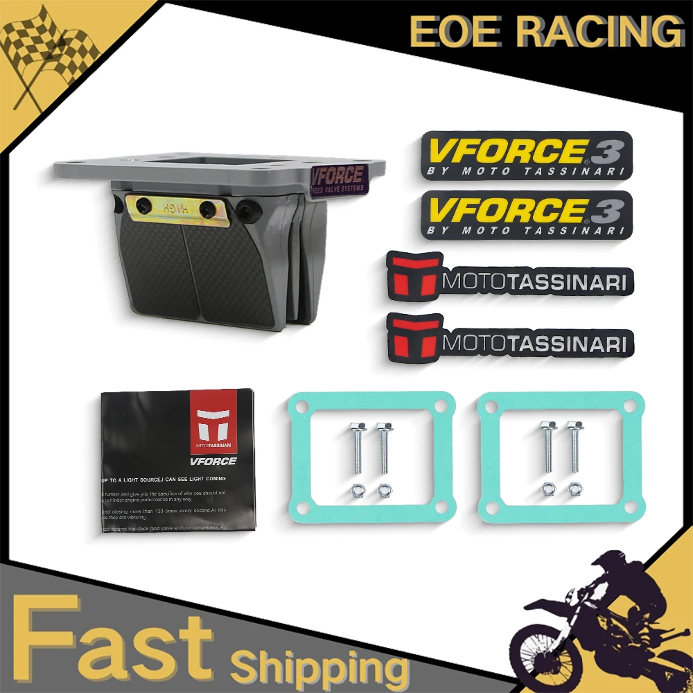 DM01 V-Force Motorcycle Cage System Reed Valve Vforce 3 Carbon Fiber For Honda CR125R NSR125 1987-2002 CR NSR 125