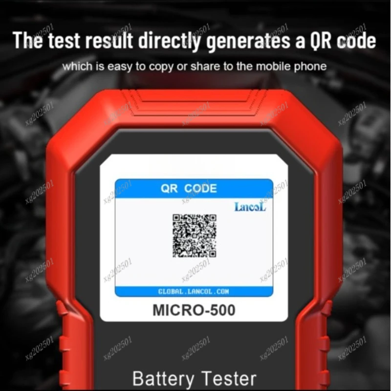Micro-500 Car Battery Health Check Tester Multilingual Color Screen Automotive Vehicle Battery Inspection Tester