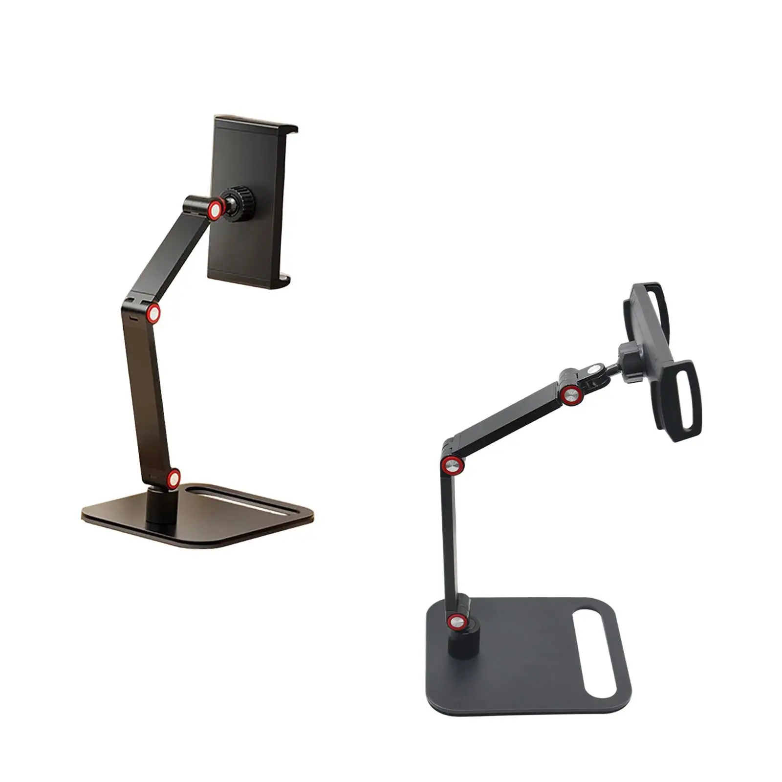 Desk Tablet Stand Holder Universal Adjustable Swivel Base Heavy Duty Tablet Support for Office Table