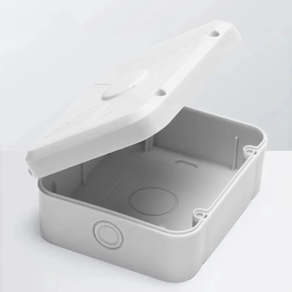 New Waterproof Electrical Junction Box White Weatherproof Video Wire Box Plastic CCTV Camera Box Outdoor