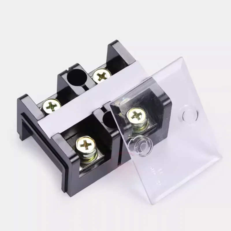 TC-602/603/604 2P 60A Heavy Duty Terminal Block, Pure Copper Conductive Insert Industrial Power Wire Connection Terminal
