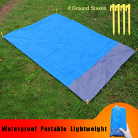 Waterproof Pocket Beach Blanket Folding Camping Mat Mattress Portable Lightweight Mat Outdoor Picnic Mat Sand Beach Mat