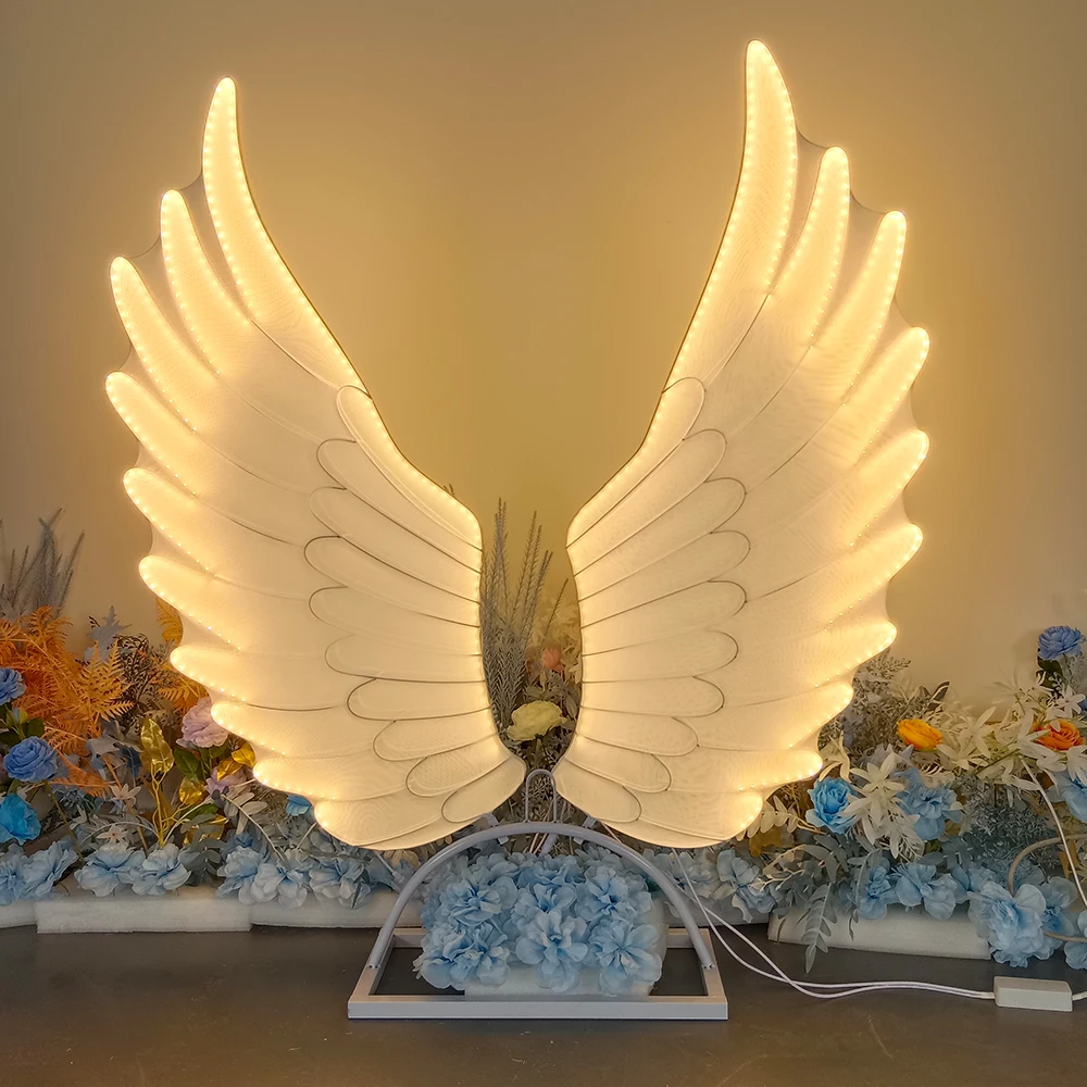 

Hot-Selling LED Wings Backdrop for Home Decoration Luminous Illuminated Design Lights for Wedding & Event Background Decoration