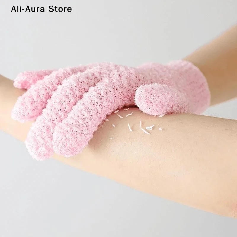 1/2Pcs Exfoliating Bath Gloves Soft Massage Shower Gloves For Deep Cleansing & Dead Skin Removal