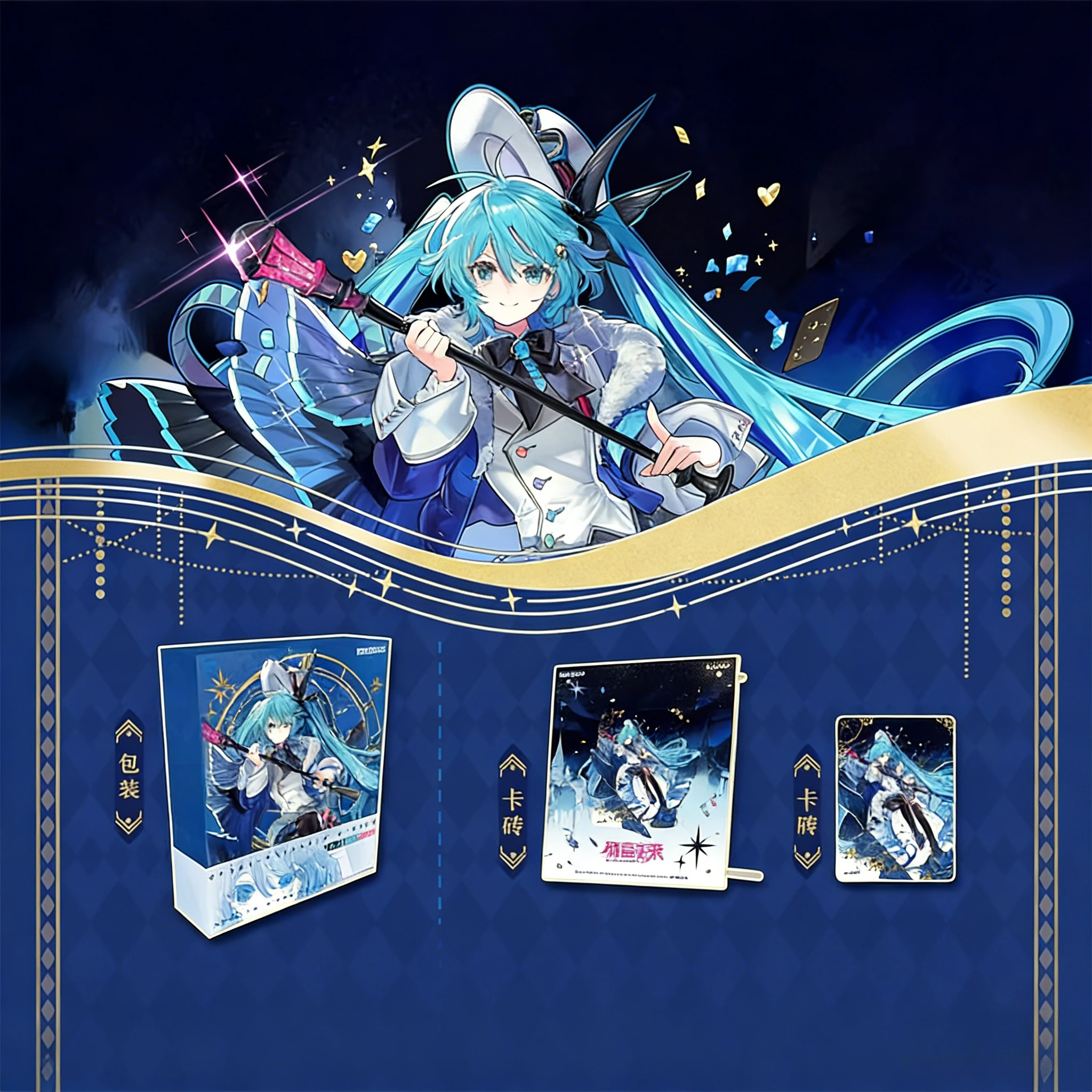 cartes-a-collectionner-kayou-hatsune-miku-2025-Edition-limitee-cartes-a-collectionner-d'anime-pour-les-fans-future-with-you-blue-moment-card-brick