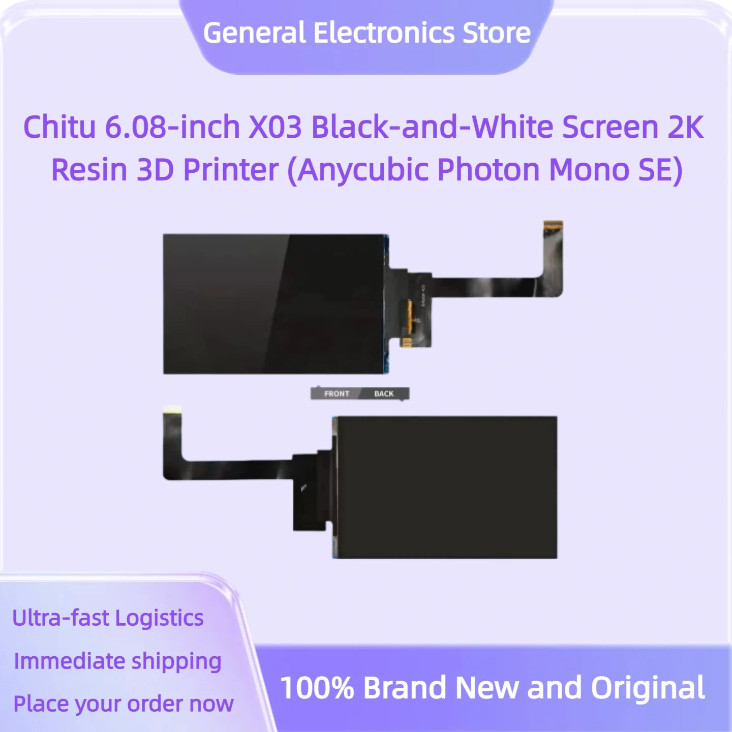Chitu 6.08-inch X03 Black-and-White Screen 2K Resin 3D Printer (Anycubic Photon Mono SE)