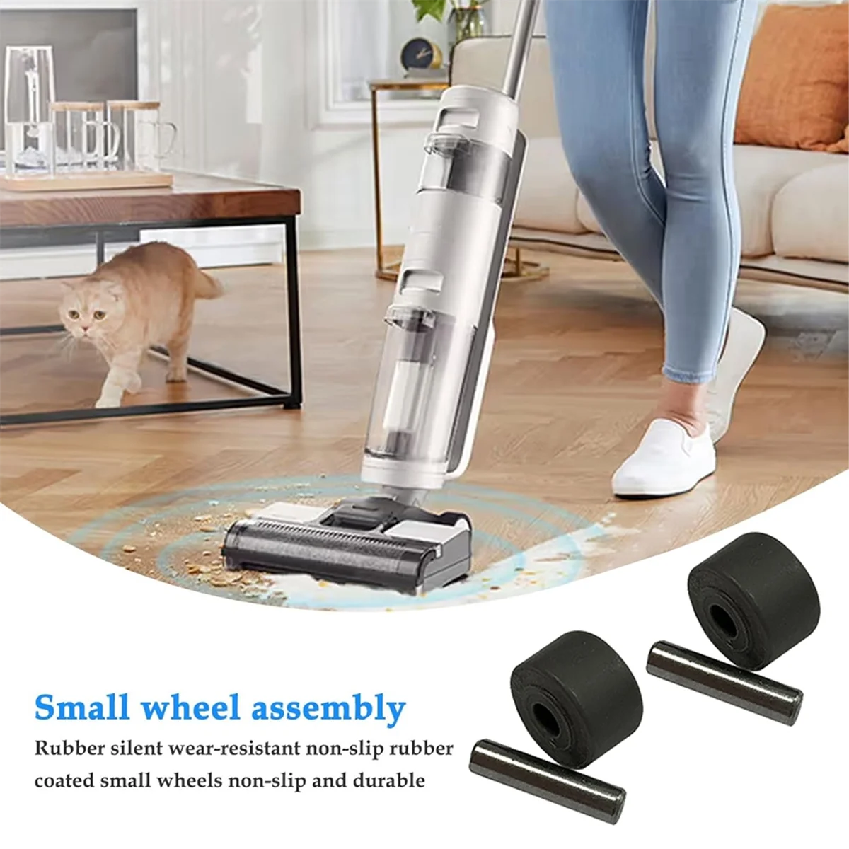 

Новые 4 шт. сменные вакуумные колеса для Xiaomi Dreame H12/H13/H20/M13S, скребок для пола, моторизованные головки, маленький вал