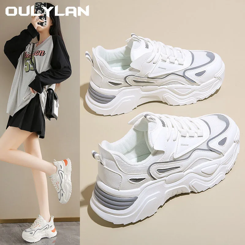 

Oulylan New Casual Men's Shoes Women's Shoes Trendy Lightweight Breathable Height increasing Sports Shoes Running Shoes