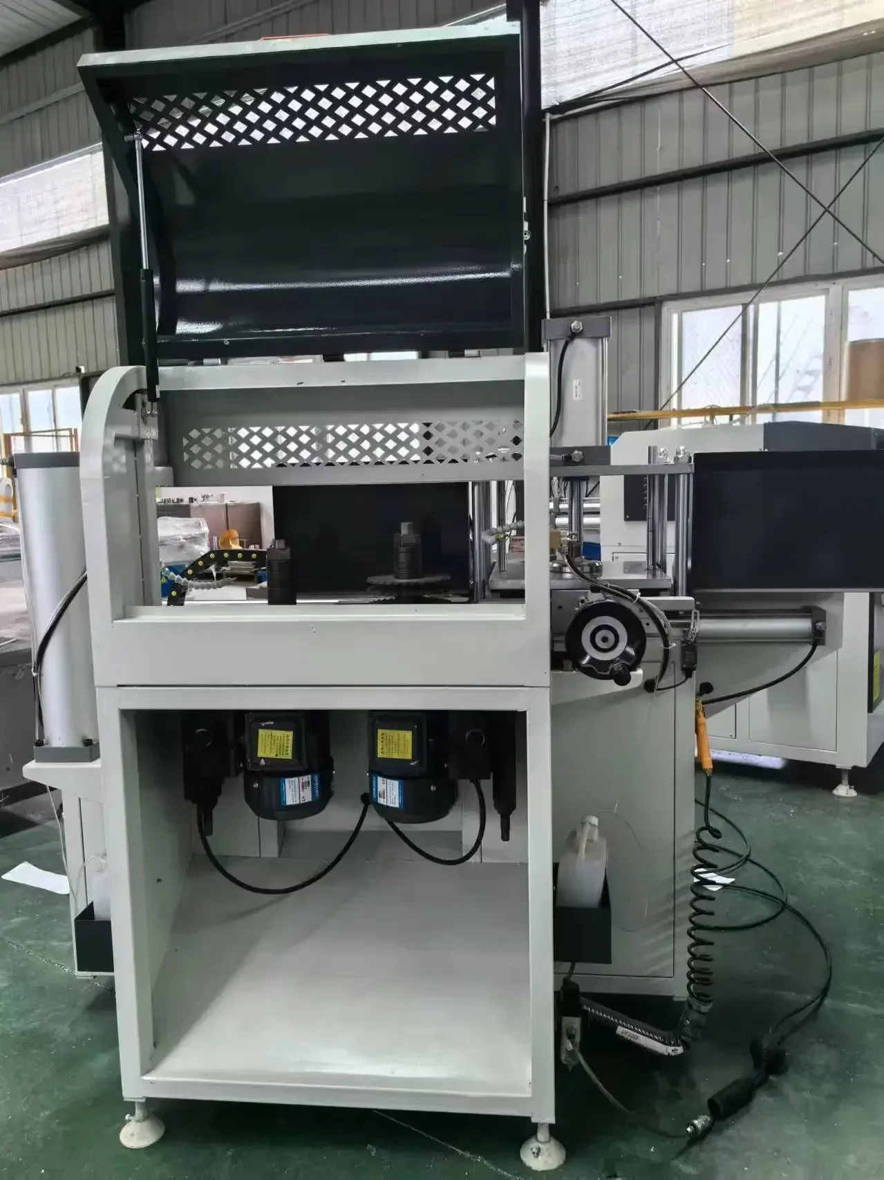 CML   New Automatic Punching Machine Aluminum Profiles Key Components including Motor Pump Bearing PLC Engine Gearbox Gear Farm