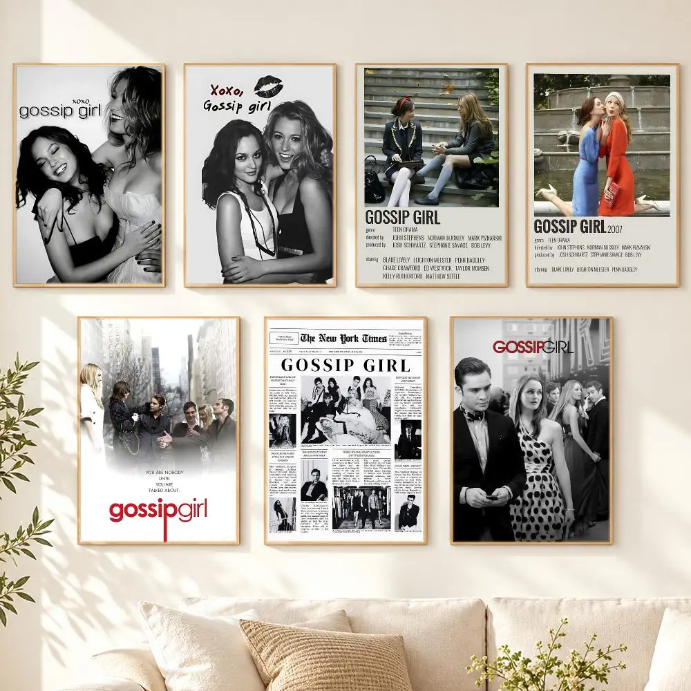 series Gossip Girl Poster Poster HD Printing Cozy Nordic Style for Home Decor for Living Room Bedroom Cafe Gift