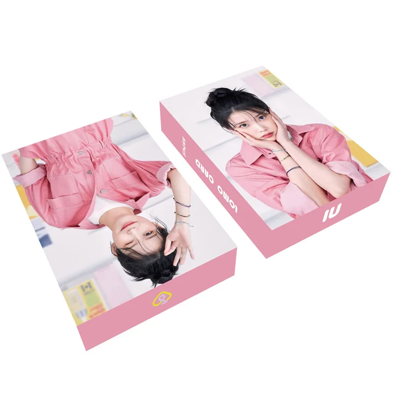 Imagem -04 - Kpop iu Lee ji Eun Novo Álbum Concerto Cartão Postal Coleção Presente Bonito Cartão Lomo Cartão Fotográfico para Menina 55 Pcs por Conjunto