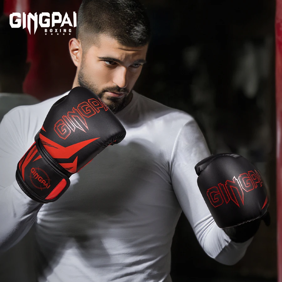 6-16oz Professional adult boxing gloves children\'s fighting Sanda Muay Thai combat training practical punching sandbags thick