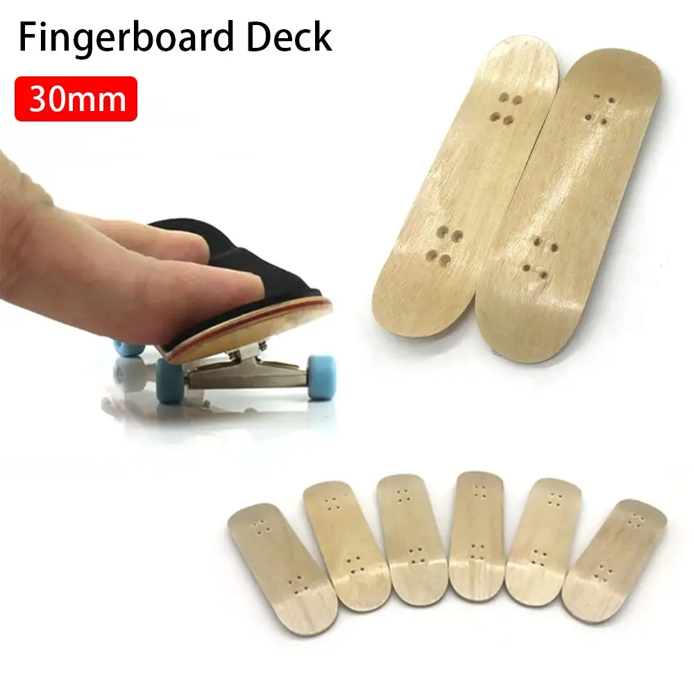 

1Pcs Durable Maple Fingerboard Deck Wooden 5 Layer Finger SkateBoard Parts Mini 30mm Fingerboard Accessory