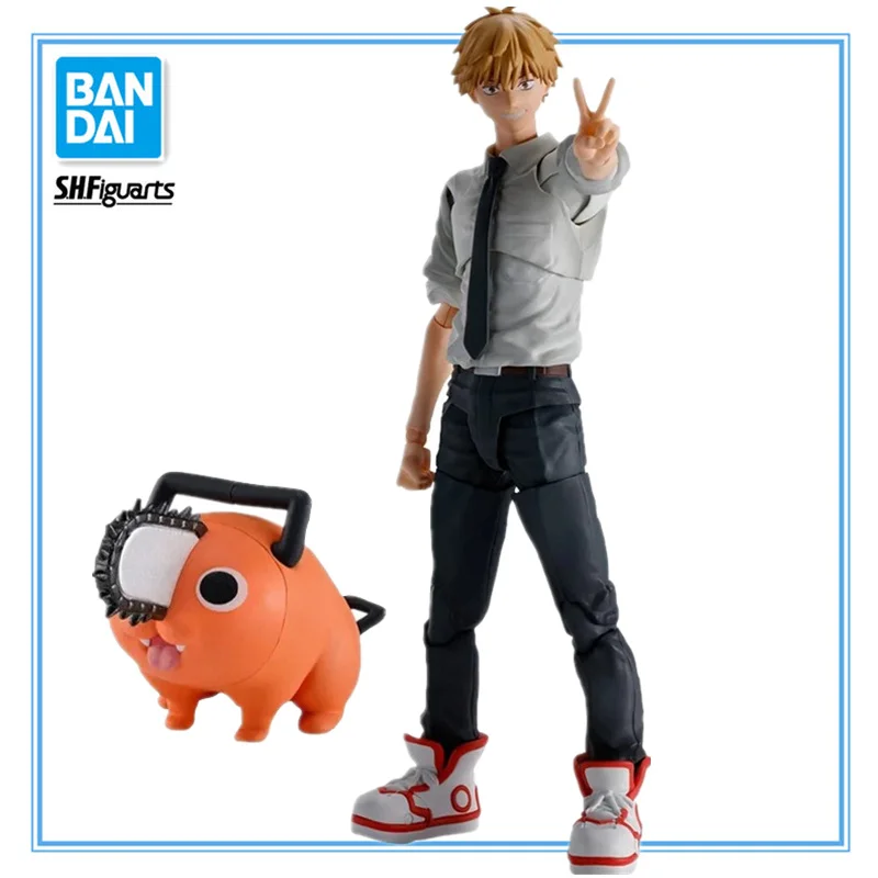 

Original Bandai SHFiguarts Chainsaw Man Denji Pochita Action Anime Figure Pvc Model Collectible Toys for Boys 15Cm Kawaii Dolls