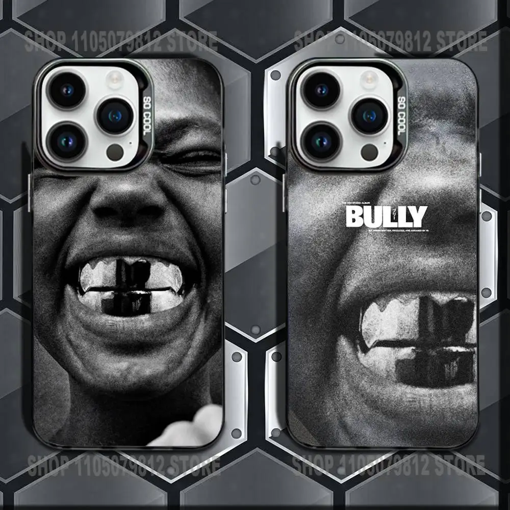 

Bully Kanye West Phone Case For iPhone 16,15,14,13,12,11,Mini,Pro,E,MAX Black Candy Matte Shockproof Cover
