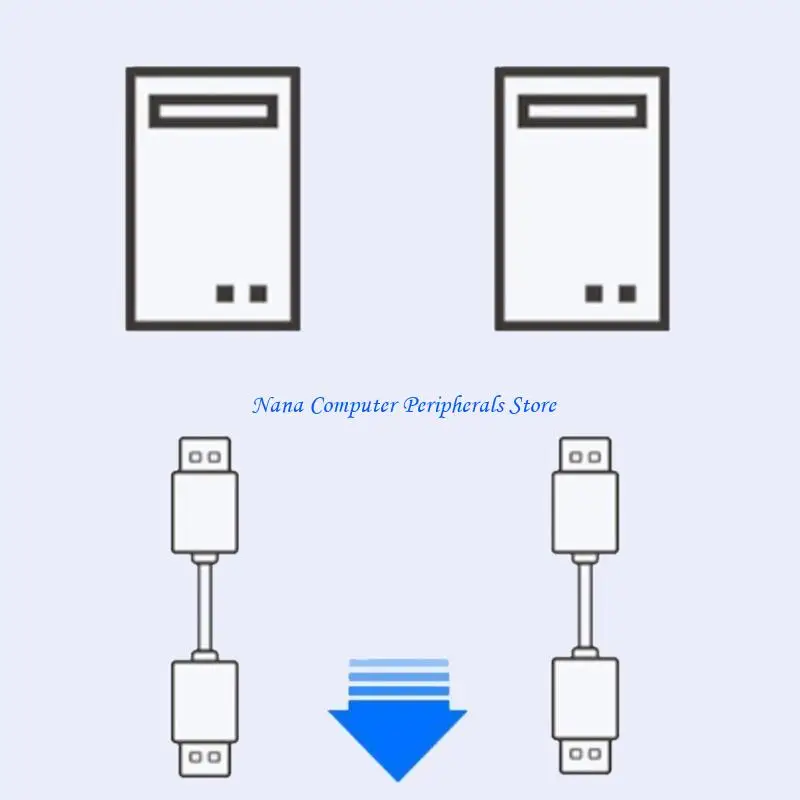 F68C 2 Ports USB KVM Switcher Printer Sharing Bi-directional USB KVM Switches HUB for