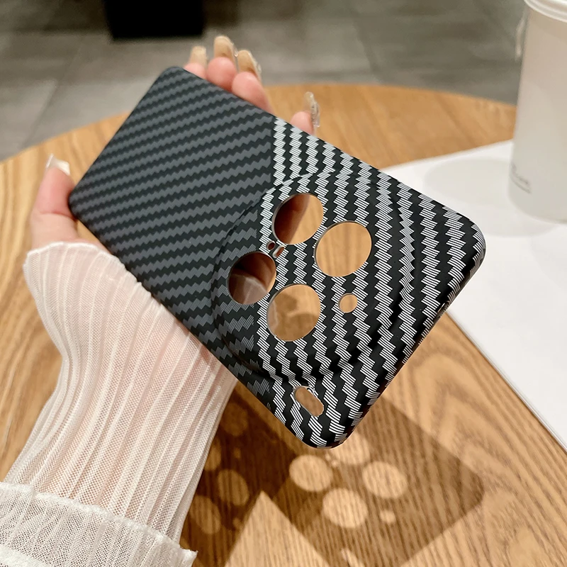 Carbon Fiber Matte PC Case For VIVO X200 Pro Mini Ultra Thin Anti Fingerprint Heat Dissipation Hard Back Camera Protector Shell