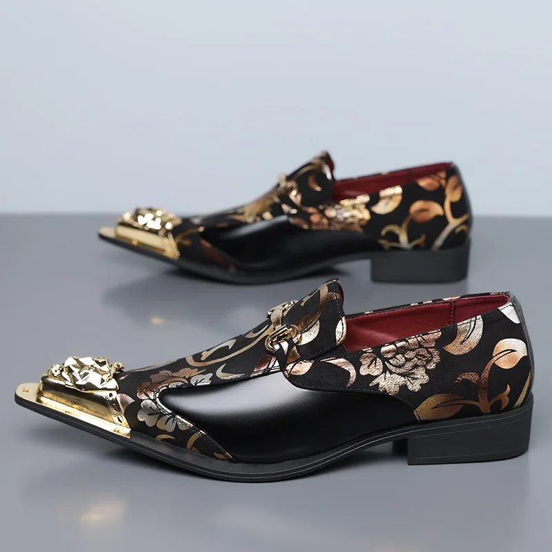 

pointed toe formal loafers men's dress shoes dance performance luxury shoes mens handmade man italian shoe for office business