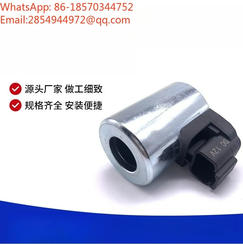 Construction Machinery, Excavator Parts 12V 24V Solenoid Valve Coil Hydraulic Pump, Length 49mm