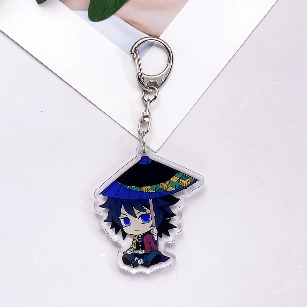 أنيمي الشكل شيطان القاتل الاكريليك لطيف سيارة المفاتيح اكسسوارات كامادو تانجيرو كامادو Nezuko حقيبة السحر ظهره قلادة الهدايا